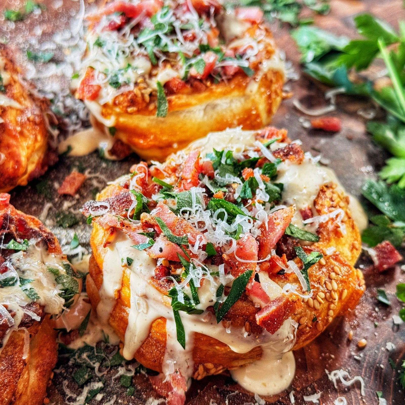 Chicken Alfredo Pinwheels - Blackstone Products