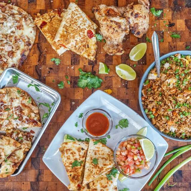 Chicken Bacon Ranch Flatbread Pizzas - Blackstone Products