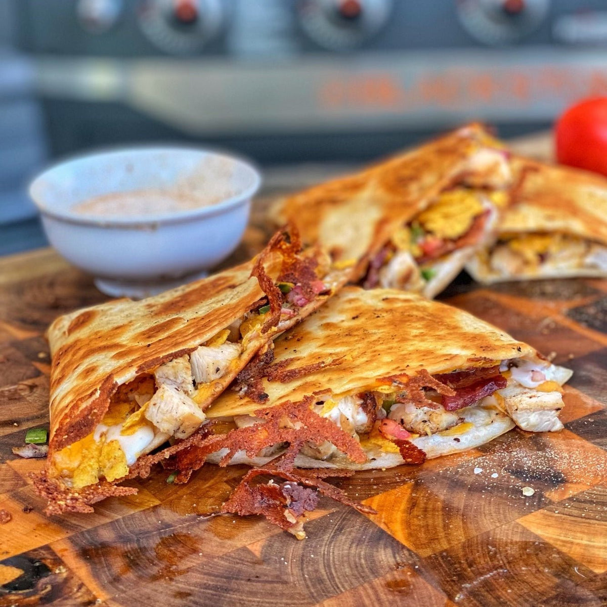 Chicken Bacon Ranch Quesadilla - Blackstone Products