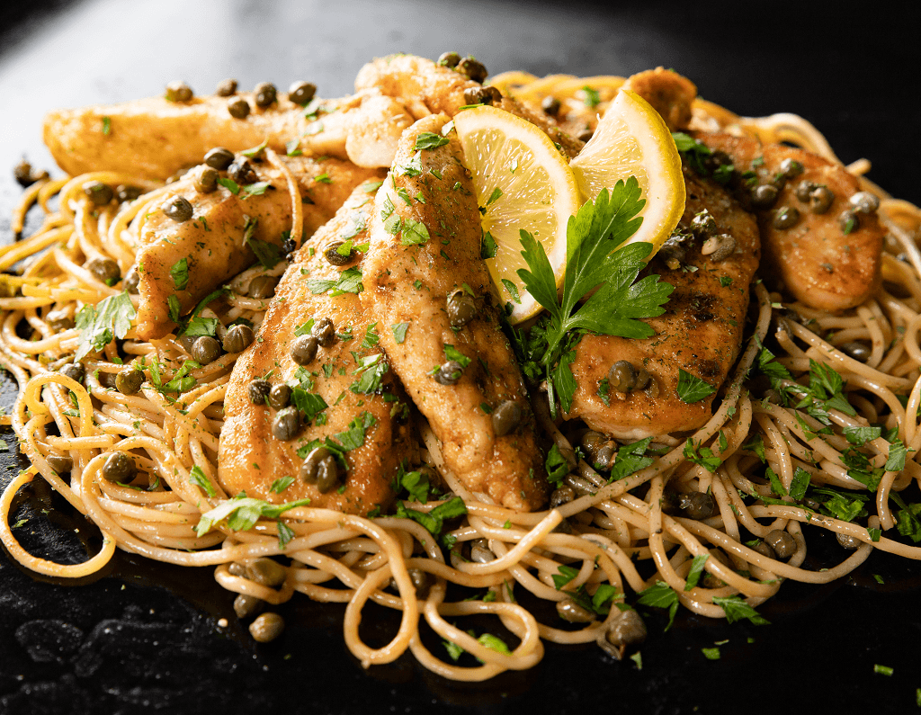 Chicken Piccata Pasta - Blackstone Products