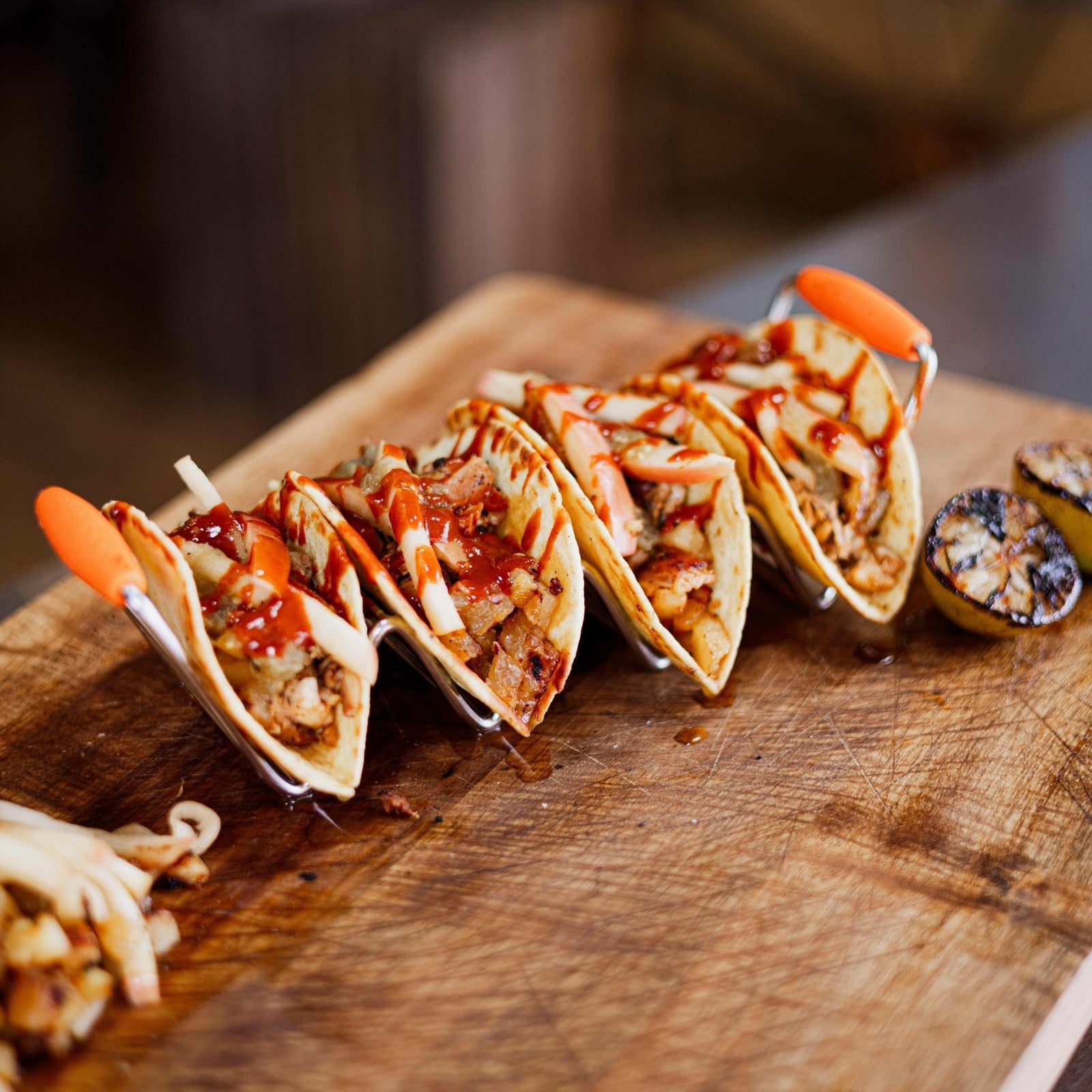 Chicken Tacos with Pineapple & Pickled Apple - Blackstone Products