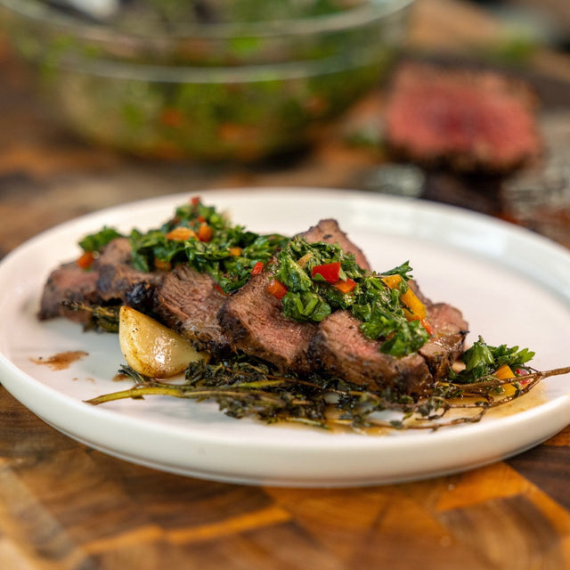 Chimichurri Filet with Garlic Herb Butter - Blackstone Products