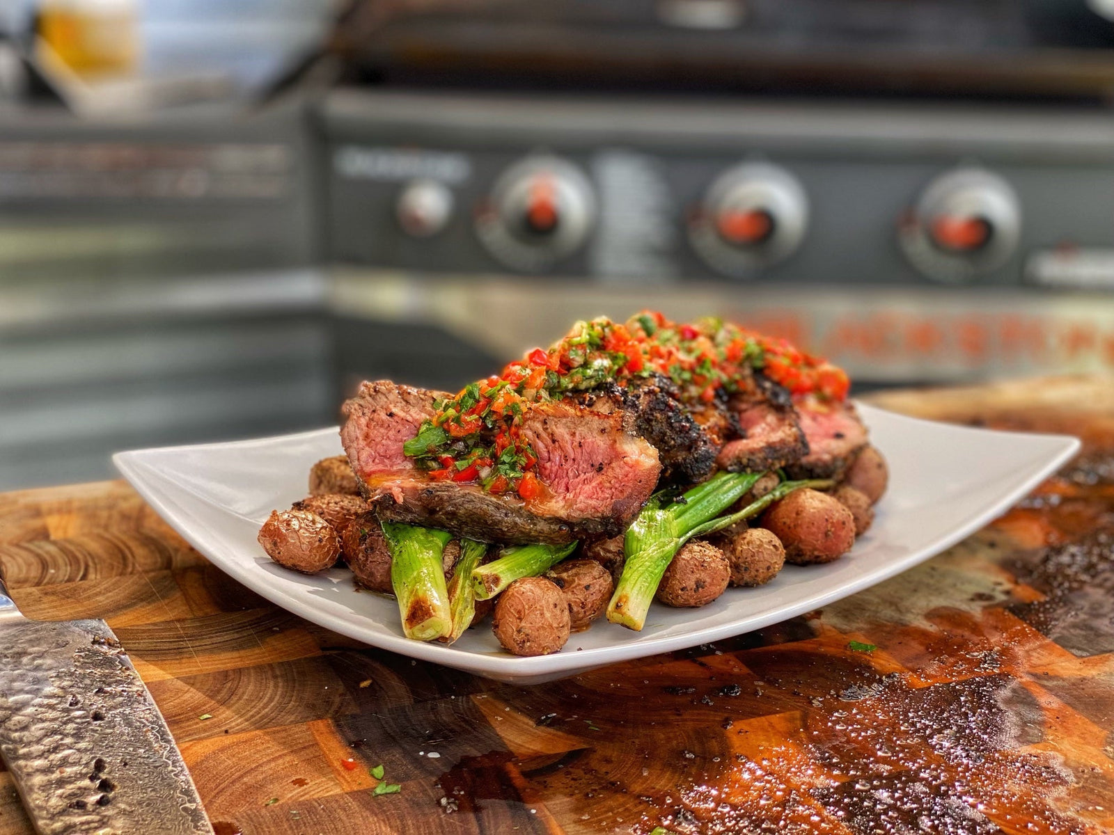 Chimichurri Rojo Steak & Potatoes - Blackstone Products