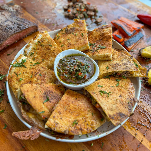 Chimichurri Rojo Steak Quesadillas - Blackstone Products