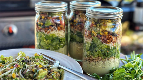 Chipotle Tofu Salad in a Jar