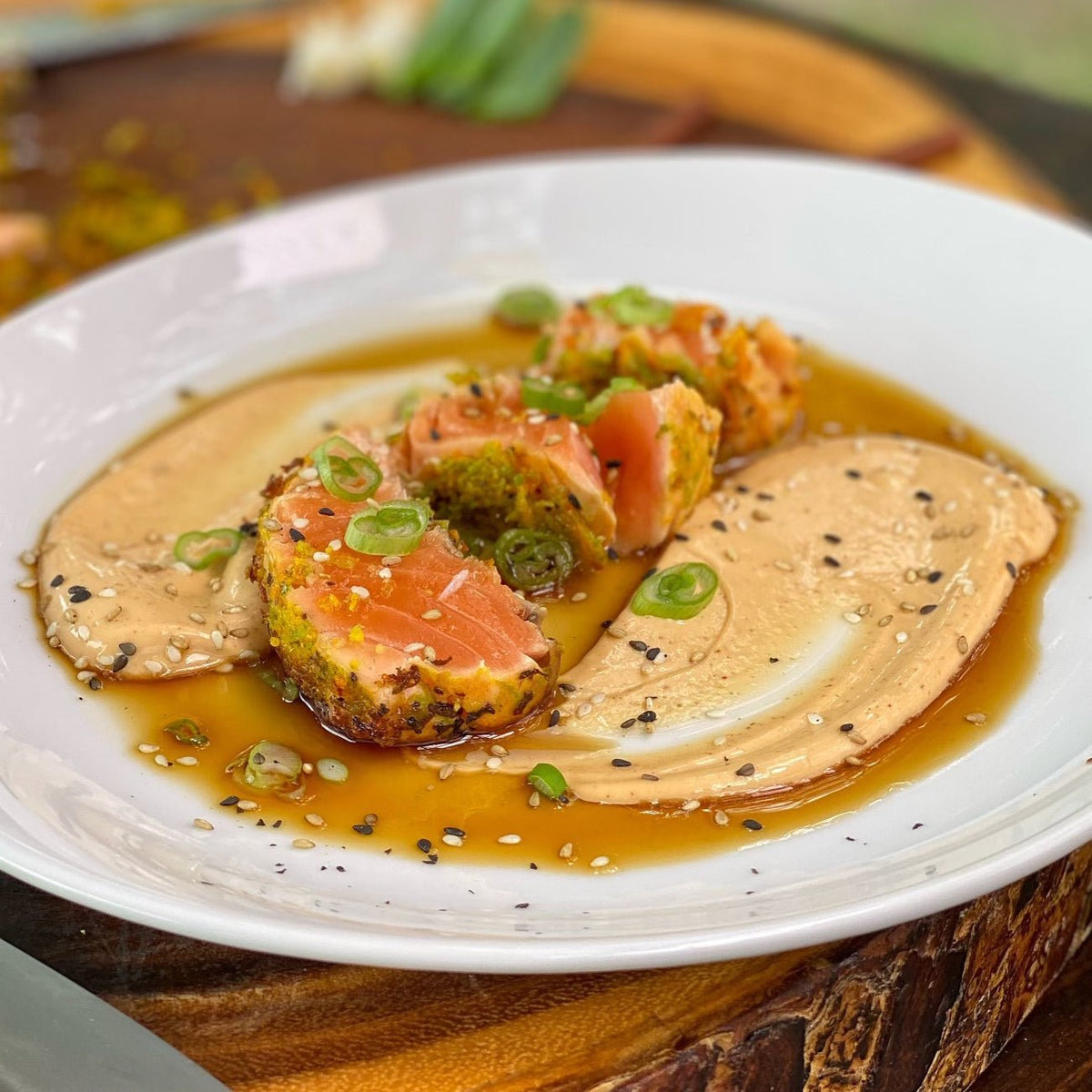 Citrus Crusted Salmon Tataki - Blackstone Products