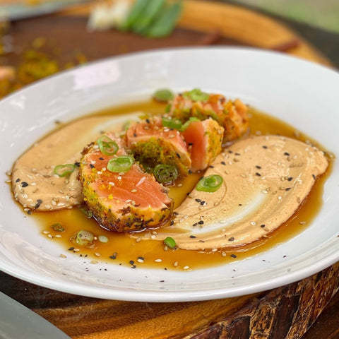 Citrus Crusted Salmon Tataki