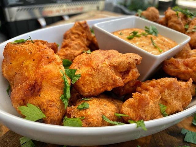 CJ’s Beer and Pickled Battered Chicken Bites - Blackstone Products