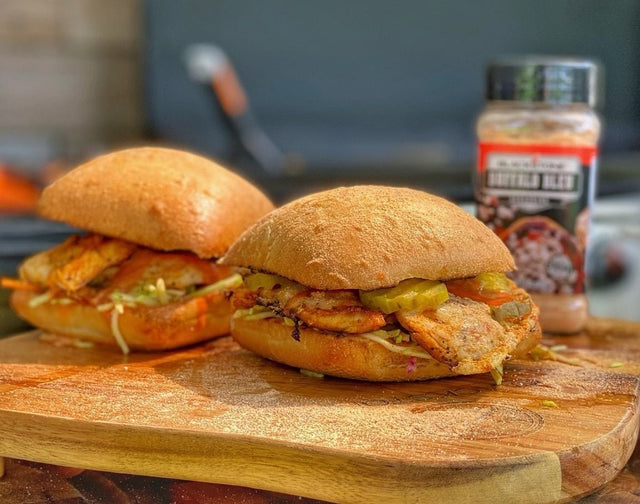 CJ’s Buffalo Blue Ciabatta Chicken Sandwich - Blackstone Products