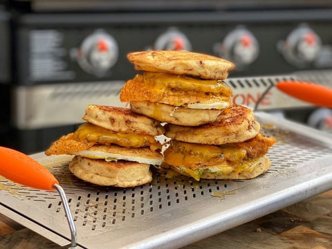 CJ's Cinnamon Roll Breakfast Sandwich