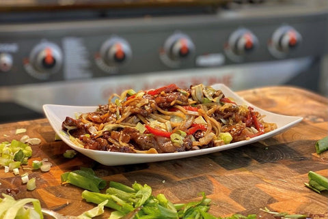 CJ's Mongolian Beef and Noodles