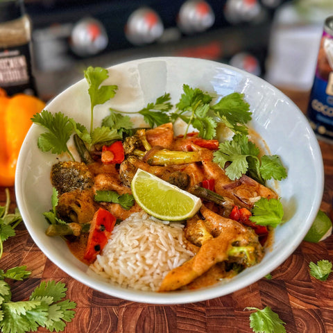 Coconut Chicken Curry Rice Bowl