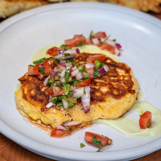 Corn Fritters with Homemade Pico - Blackstone Products