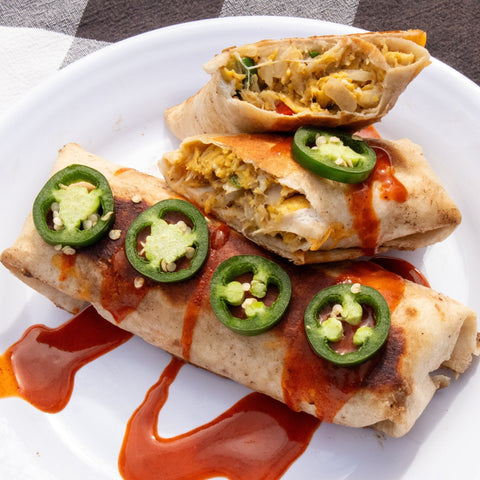 Crab Breakfast Burritos