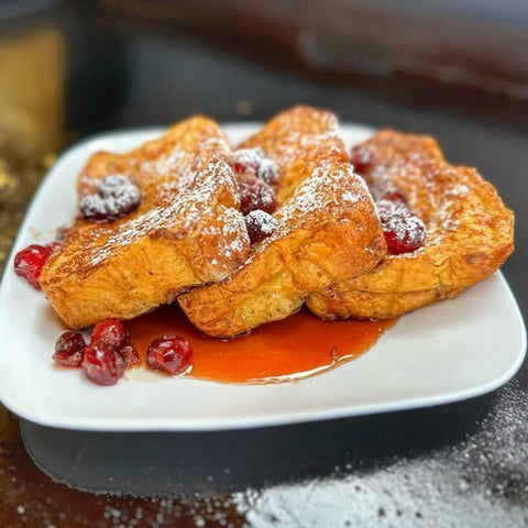 Cranberry Eggnog French Toast