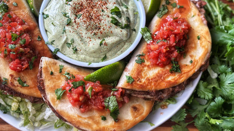 Crispy Black Bean Quesadillas
