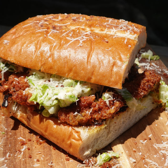 Crispy Chicken Caesar Parmesan Sandwich - Blackstone Products