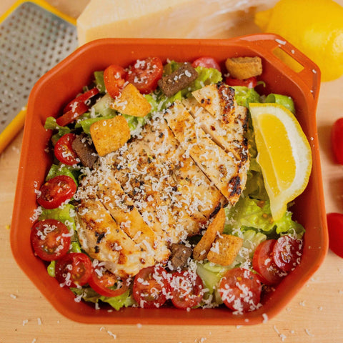 Deconstructed Chicken Caesar Salad