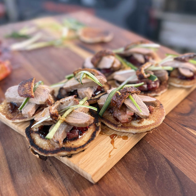 Duck Breast and Peach Pancakes - Blackstone Products