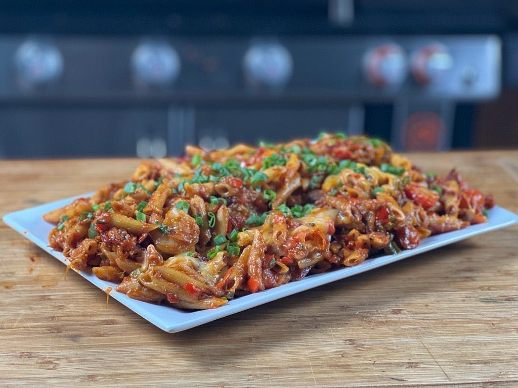 Feed 4 for $20 Barbecue Shrimp Pasta - Blackstone Products
