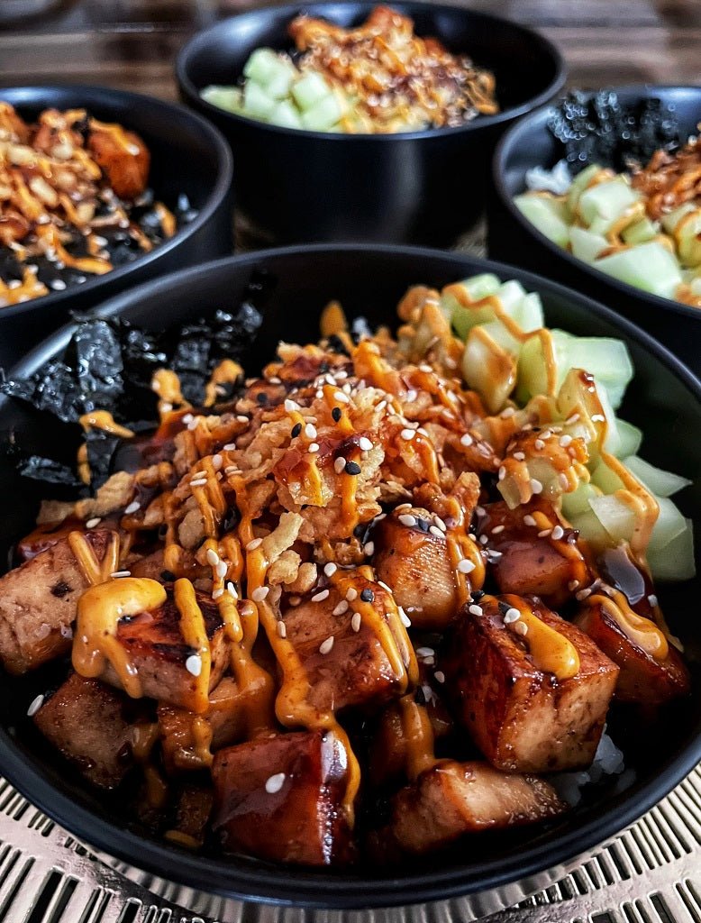 Feed 4 for $20 Crunchy Spicy Tofu Sushi Bowl - Blackstone Products