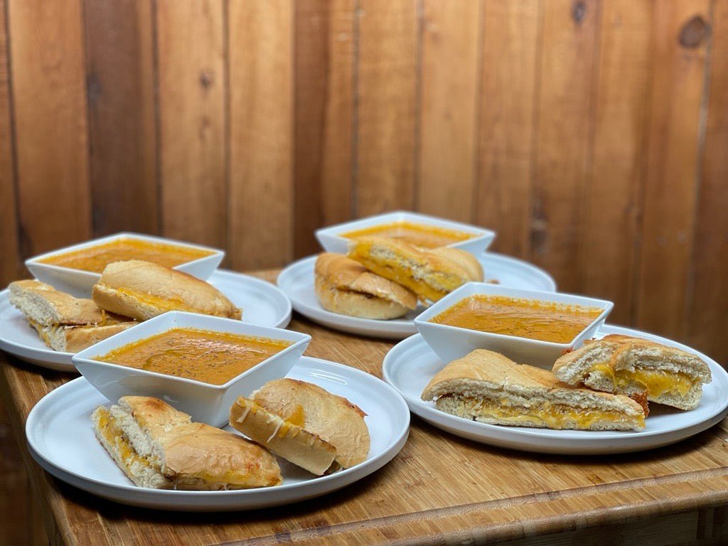 Feed 4 for $20 Grilled Cheese and Tomato Soup - Blackstone Products