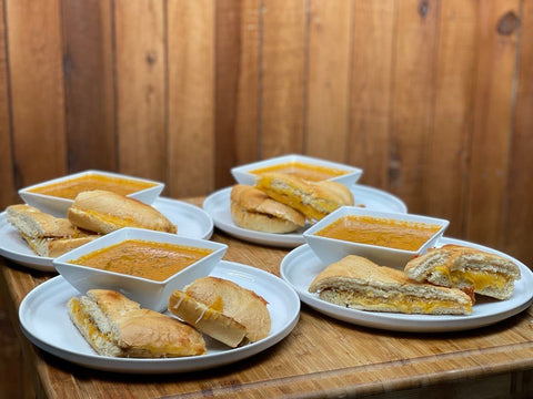 Feed 4 for $20 Grilled Cheese and Tomato Soup