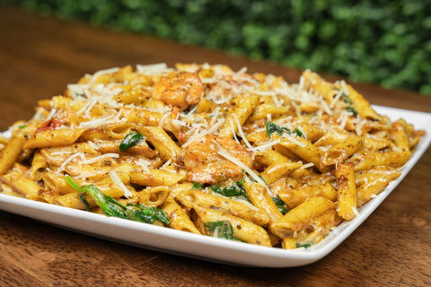 Feed 4 for $20 Shrimp Pesto Pasta