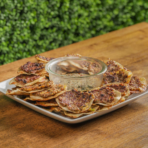 Feed 4 for $20 Smashed Gyozas
