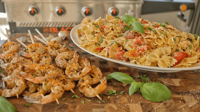 Feta Pasta with Shrimp - Blackstone Products
