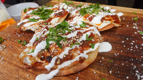 Fiery Molcajete Huevos Rancheros