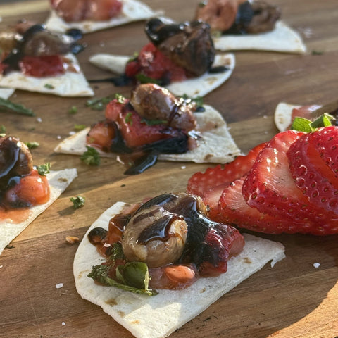 Florida Strawberries with Duck Hearts