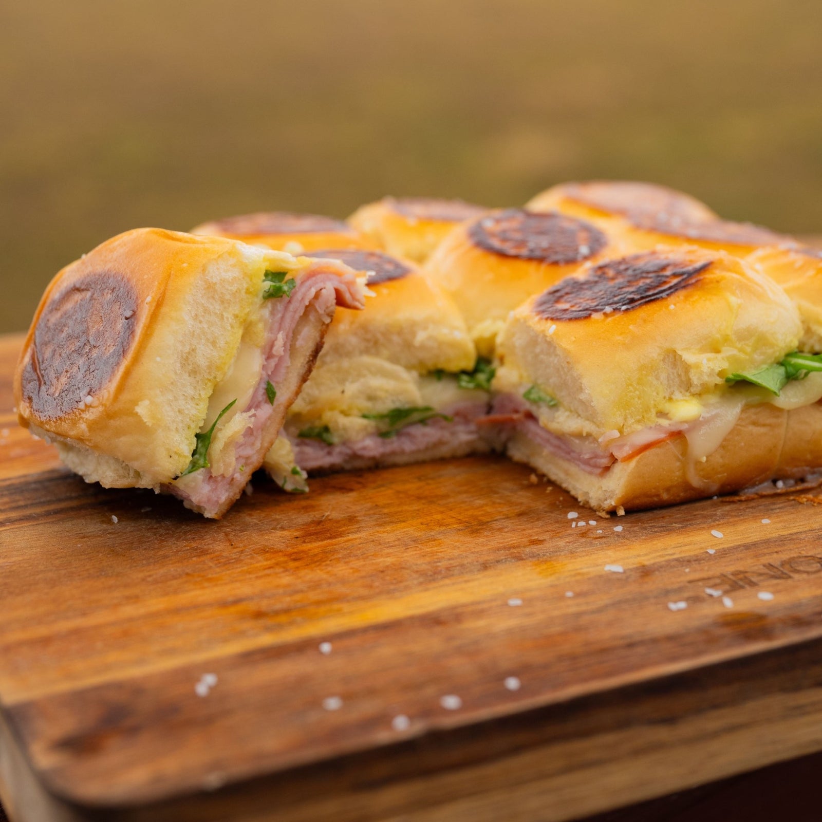 Garlic Butter Ham & Cheese Sliders - Blackstone Products
