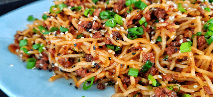 Garlicky Sesame Teriyaki Yaki Soba Noodles - Blackstone Products
