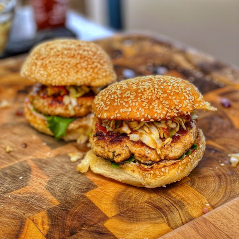 Ginger Sesame Pork Burger
