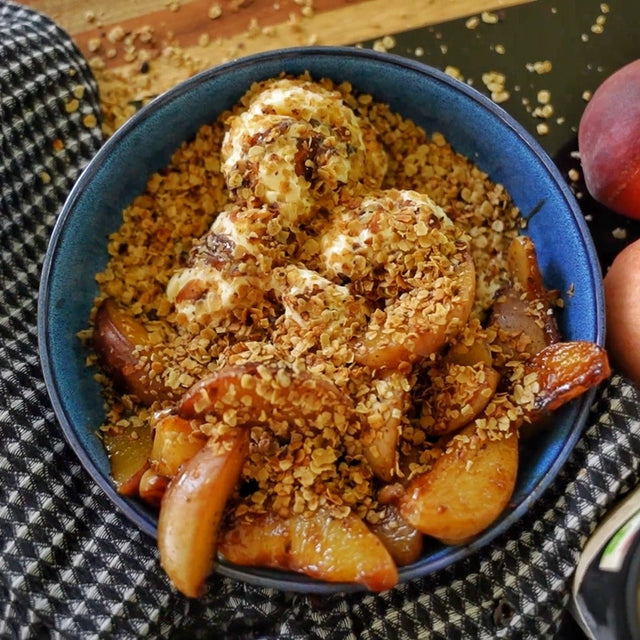 Griddled Peaches & Oats - Blackstone Products