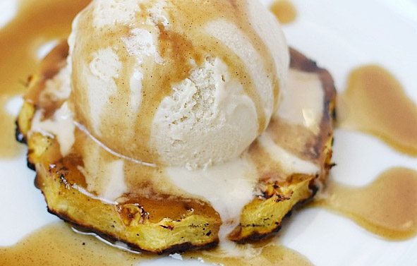 Griddled Pineapple and Ice Cream - Blackstone Products