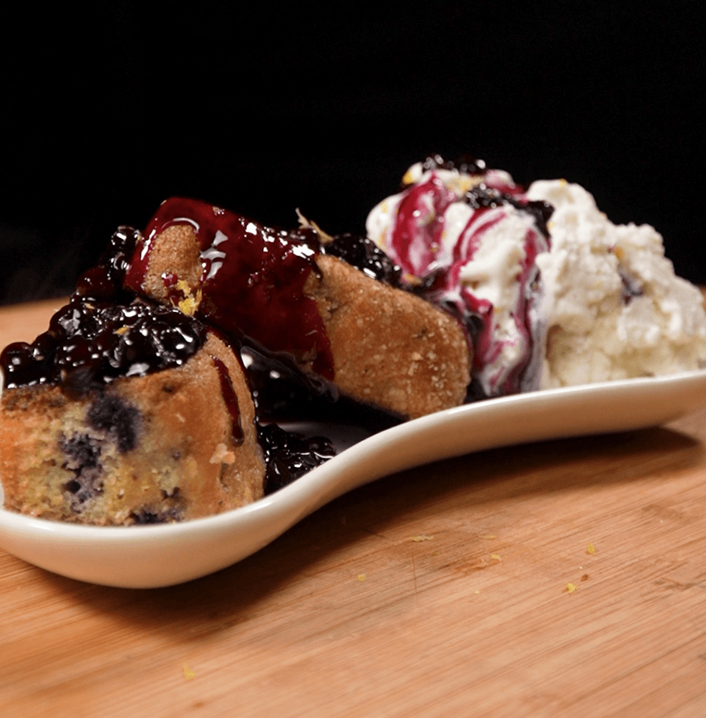Griddled Pound Cake with Blueberry Compote - Blackstone Products