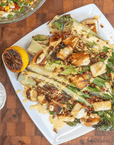 Griddled Romaine Salad