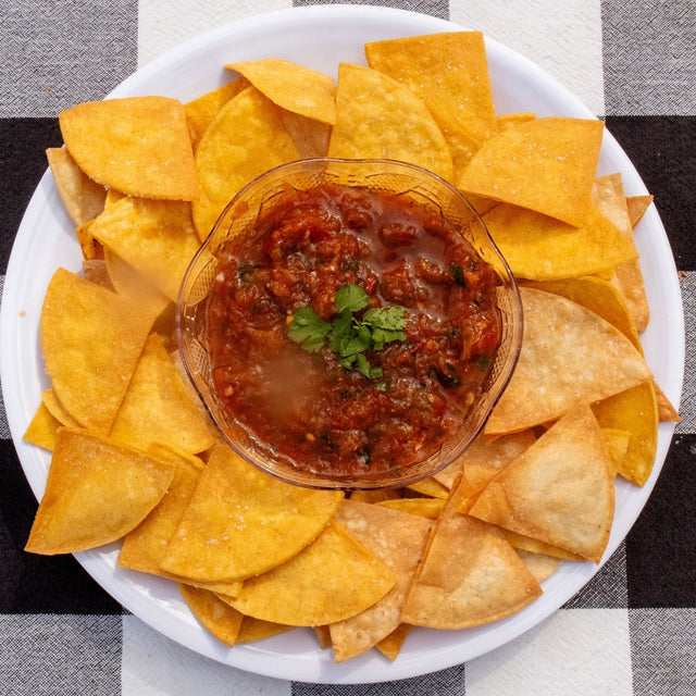 Homemade Tortilla Chips and Roasted Salsa - Blackstone Products