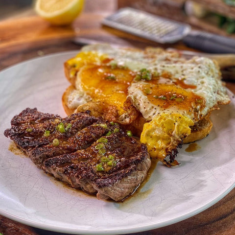 Honey Soy Glazed Steak and Eggs