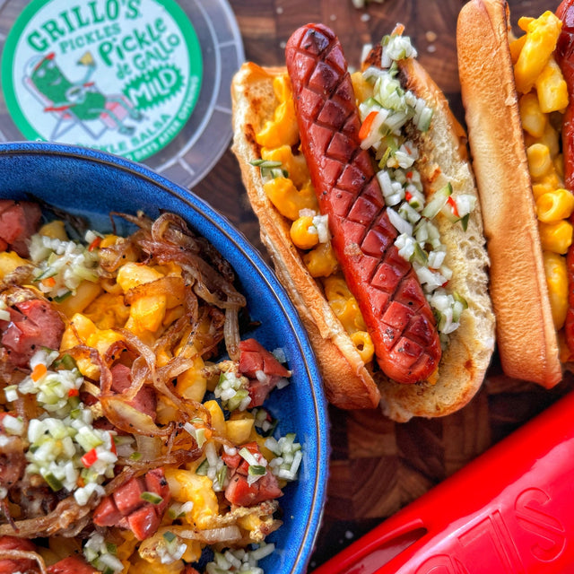 Hot Dogs with Mac and Cheese - Blackstone Products