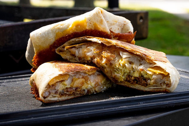 Hot Italian Sausage Egg and Cheese Crunch Wrap - Blackstone Products