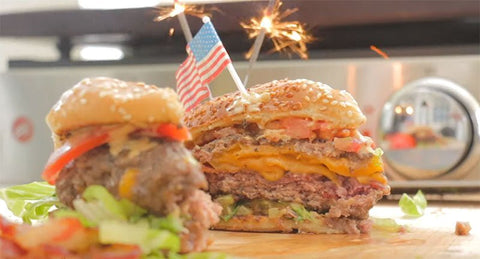 Juicy Lucy Bacon Burger