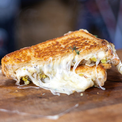 Leek and Gruyere Grilled Cheese