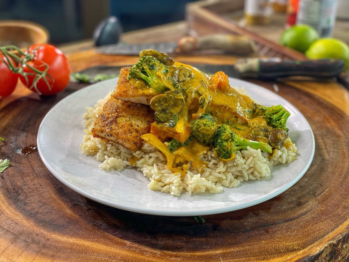 Lime and Coconut Salmon Curry - Blackstone Products