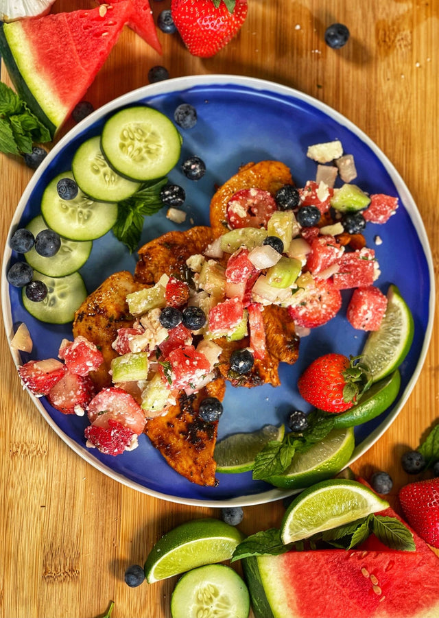 Lime Mint Chicken w/ Fruit Salsa - Blackstone Products