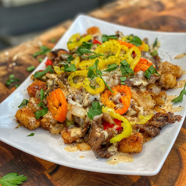 Loaded Cheesesteak Tots - Blackstone Products