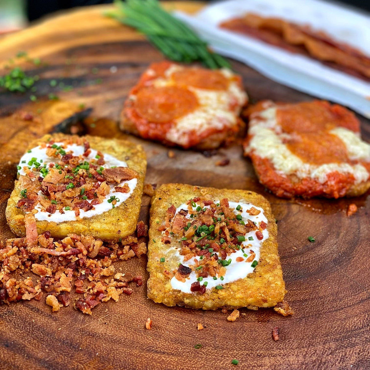 Loaded Hashbrowns Two Ways - Blackstone Products