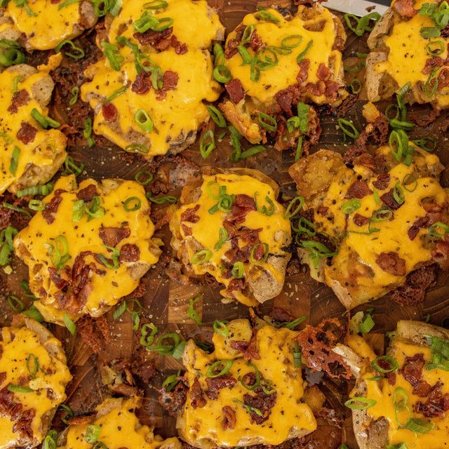 Loaded Smashed Potatoes - Blackstone Products